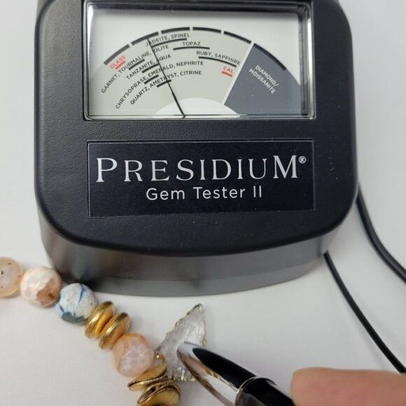 Tourmaline Pastel Beaded Stretch Bracelet Quartz Arrowhead Pendant Healing Gift - Picture 4 of 12